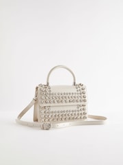White Gem Top Handle Bag - Image 1 of 6