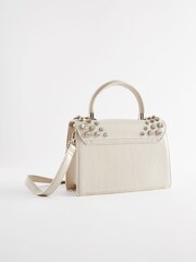 White Gem Top Handle Bag - Image 2 of 6