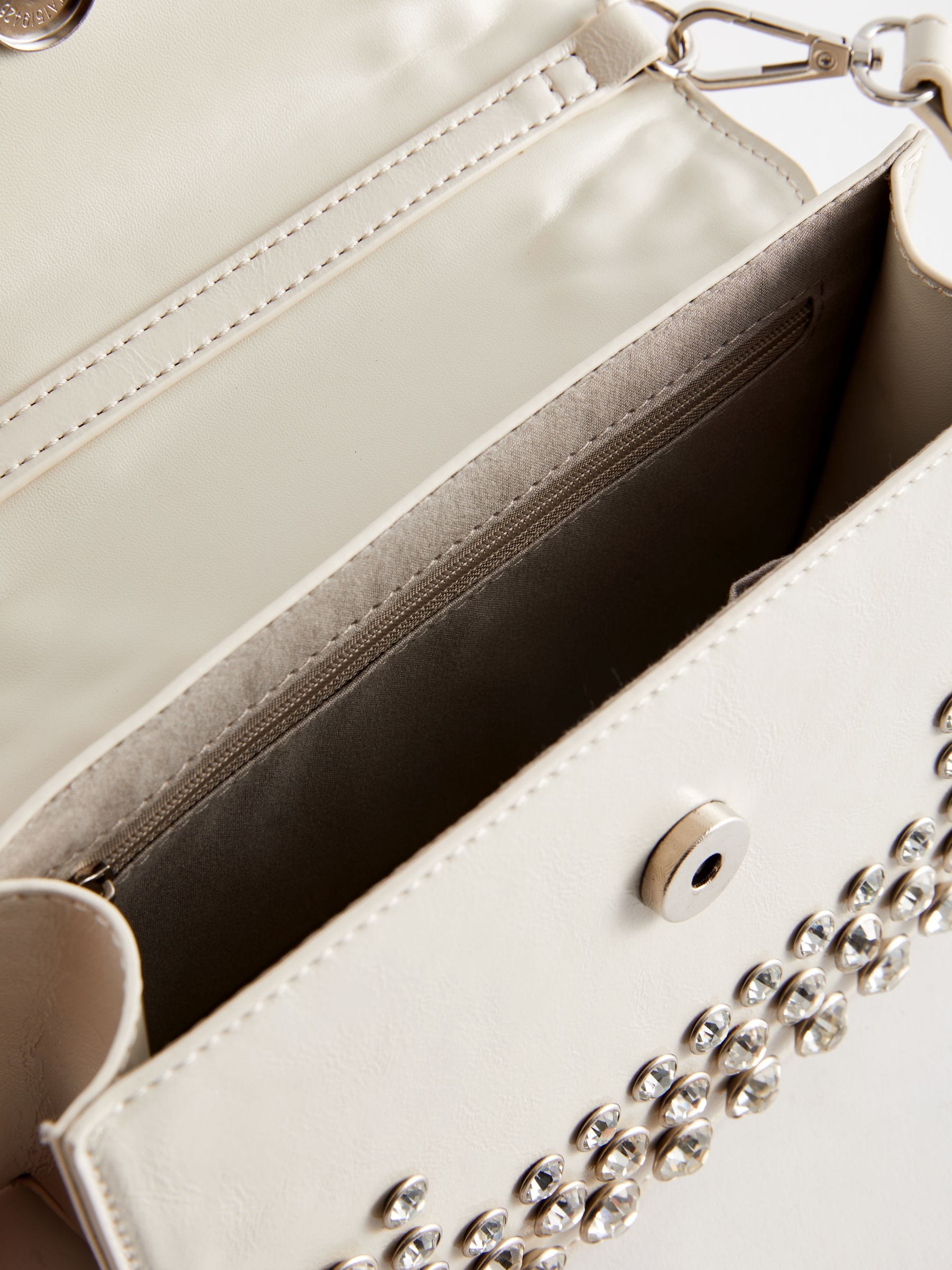 Buy White Gem Top Handle Bag from Next Luxembourg