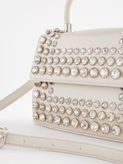 White Gem Top Handle Bag - Image 5 of 6