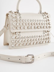 White Gem Top Handle Bag - Image 6 of 6