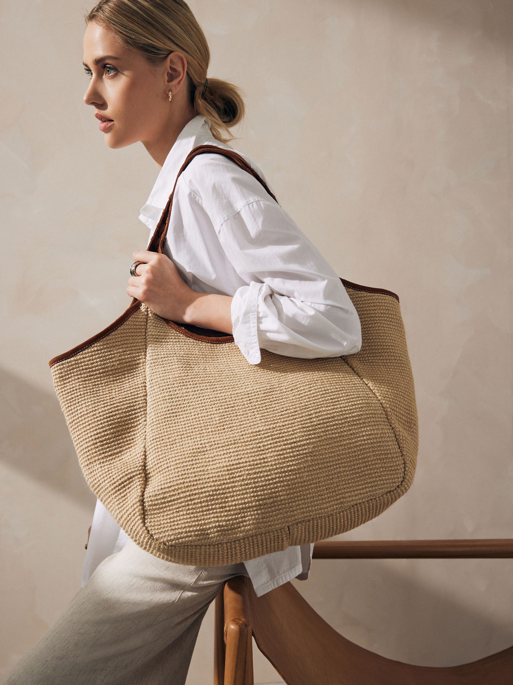 Buy Natural Raffia Shoulder Bag from Next Luxembourg