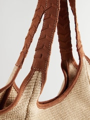 Natural Raffia Shoulder Bag - Image 7 of 9
