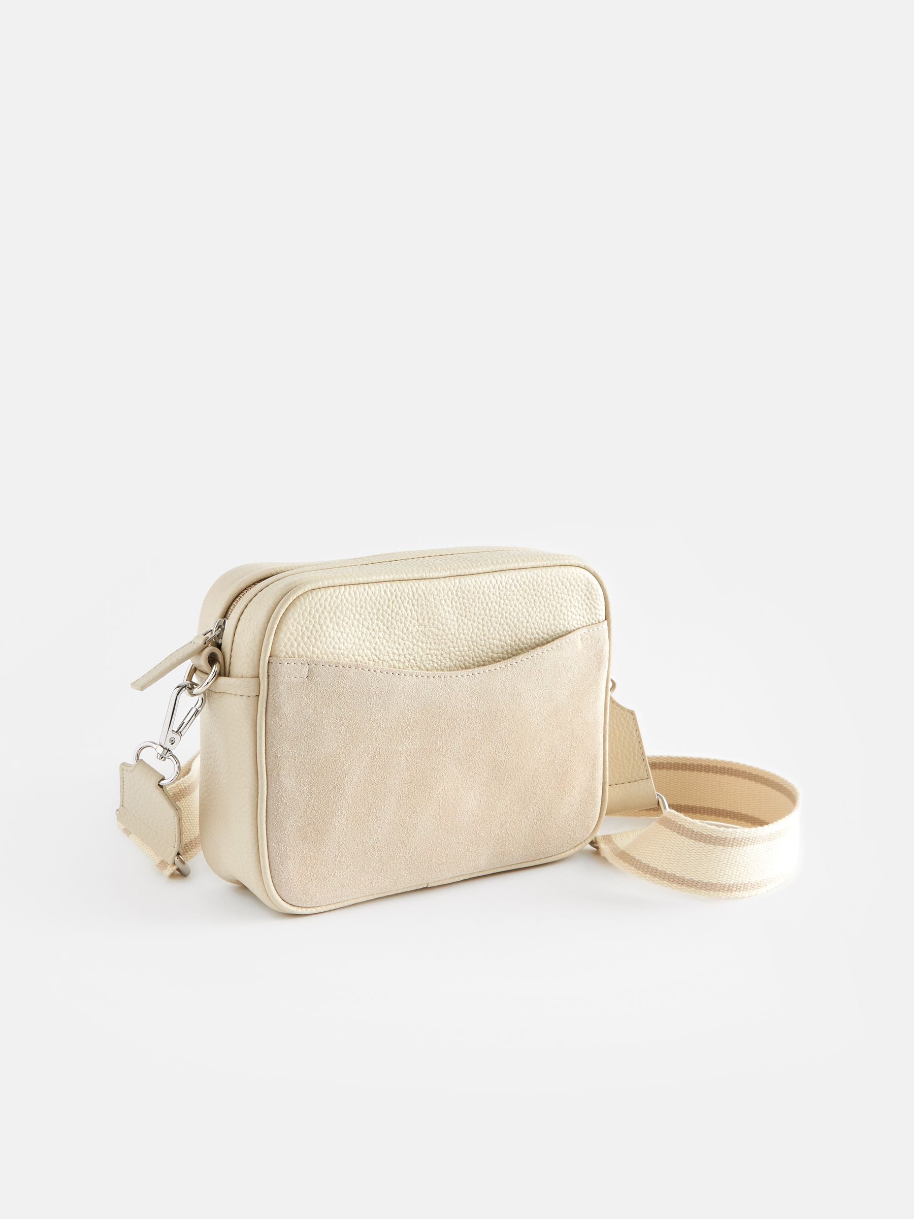 Leather webbing strap camera bag outlet