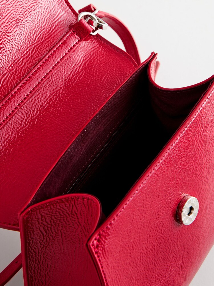 Red Corsage Top Handle Bag - Image 10 of 10