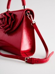 Red Corsage Top Handle Bag - Image 8 of 10