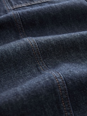 Rinse Blue Premium 100% Cotton Wide Leg Jeans - Image 6 of 6