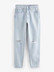 Bleach Rip 100% Cotton Column Mom Jeans - Image 5 of 6