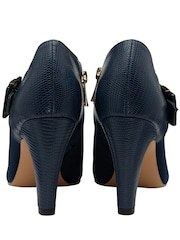 Lotus Blue Zip-Up Heeled Shoes Boots - Image 3 of 4