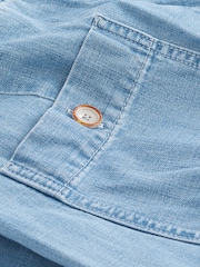 Albastru - Denim largi Blugi - Imaginea 6 din 6