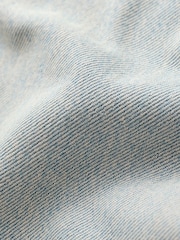 Pink Tinted 100% Cotton Ripped Straight Leg Jeans - Image 7 of 7