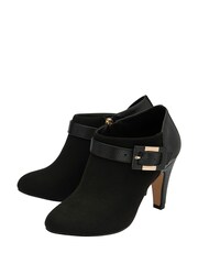Lotus Black Zip-Up Heeled Shoes Boots - Image 2 of 4