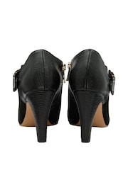 Lotus Black Zip-Up Heeled Shoes Boots - Image 3 of 4