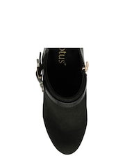 Lotus Black Zip-Up Heeled Shoes Boots - Image 4 of 4