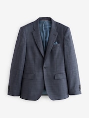 Purple Slim Fit Signature Zignone Check Suit: Jacket - Image 10 of 14