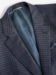 Purple Slim Fit Signature Zignone Check Suit: Jacket - Image 11 of 14