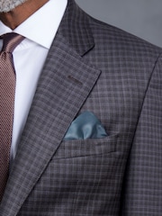 Purple Slim Fit Signature Zignone Check Suit: Jacket - Image 6 of 14