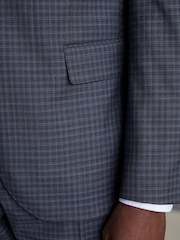 Purple Slim Fit Signature Zignone Check Suit: Jacket - Image 7 of 14