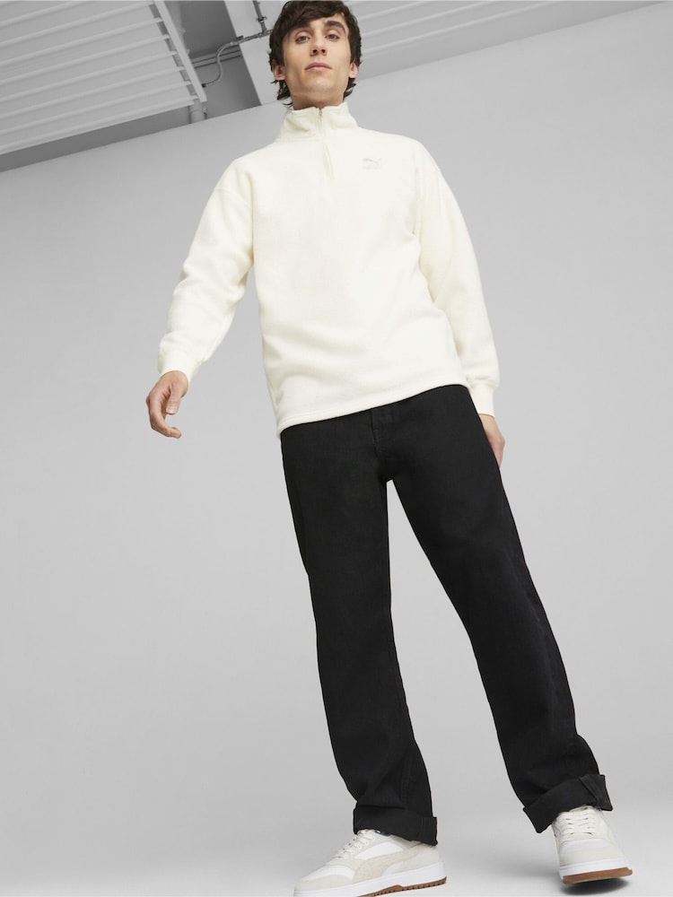 Puma White Classics Men's Quarter-Zip Fleece - Image 1 of 7