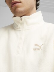 Puma White Classics Men's Quarter-Zip Fleece - Image 4 of 7