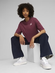 Puma Red Womens Oversized 100% Cotton T-Shirt - Image 3 of 5