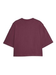 Puma Red Womens Oversized 100% Cotton T-Shirt - Image 5 of 5