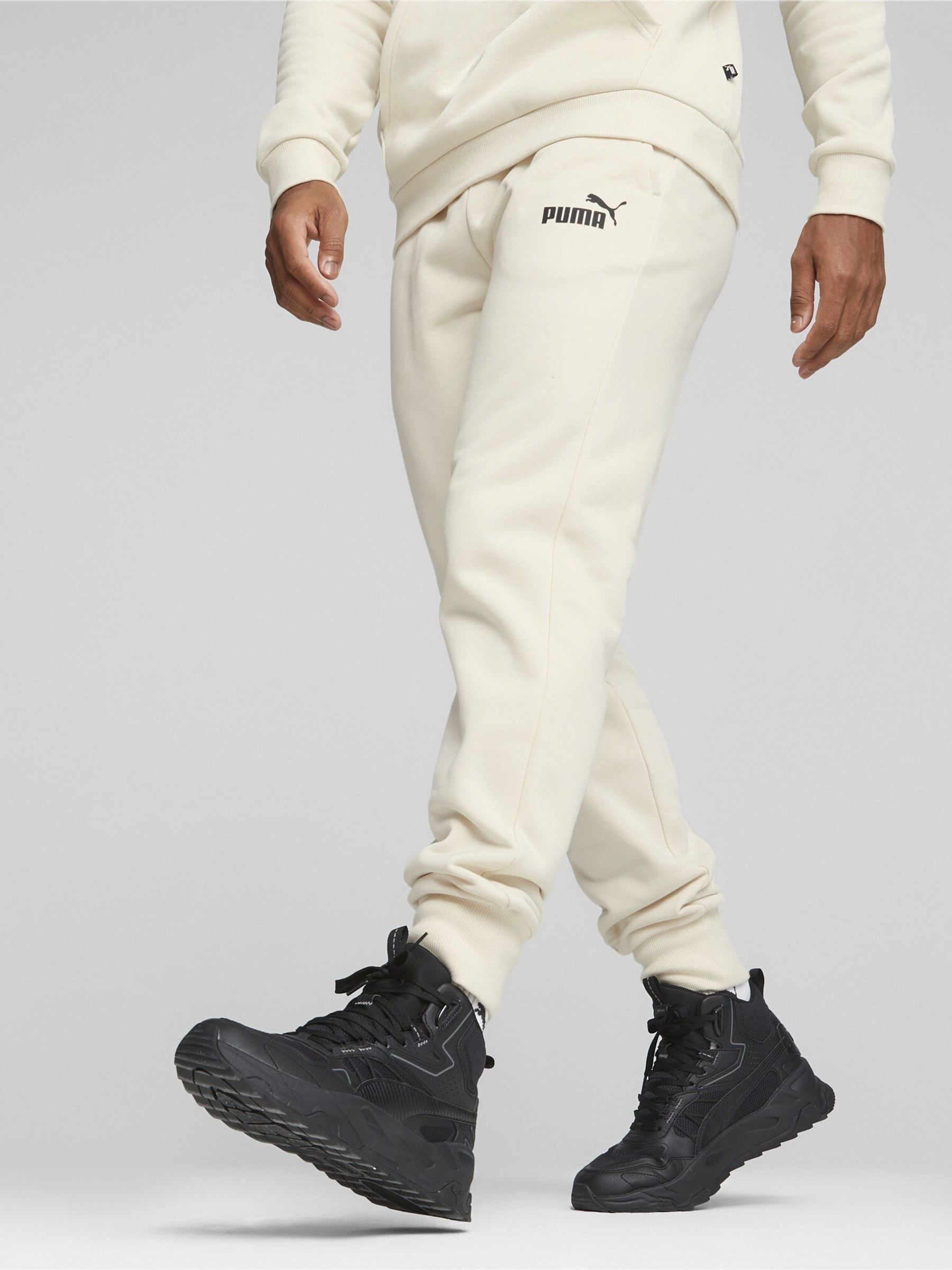 Buy Puma White Essentials Logo Men Sweat Joggers from the Next UK online shop