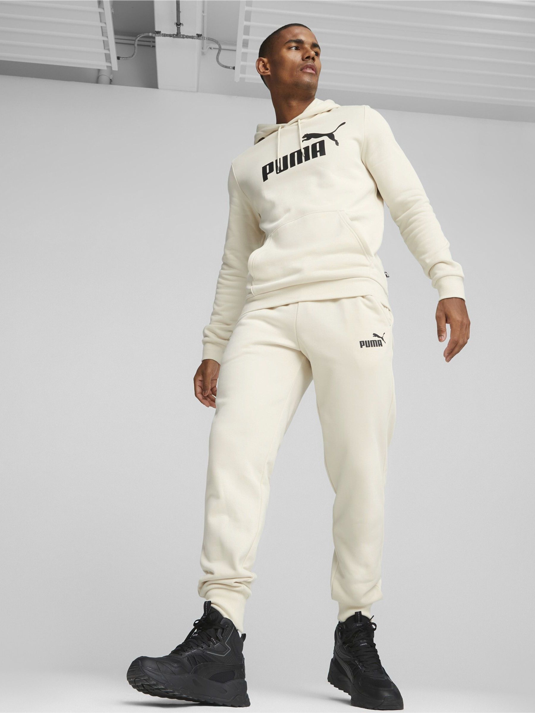 Buy Puma White Essentials Logo Men Sweat Joggers from Next USA