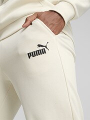 Puma White Essentials Logo Men Sweat Joggers - Image 5 of 7
