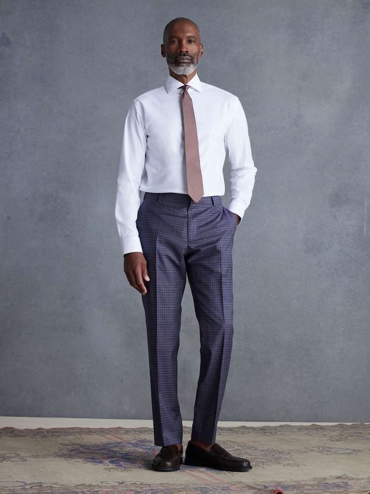 Lila - Zignone Signature-Anzughose in Slim Fit mit Karomuster - Bild 2 von 10