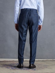 Синий - Slim Fit Signature Zignone Textured Check Suit: Trousers - Изображение 3 из 10