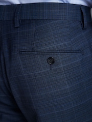 Синий - Slim Fit Signature Zignone Textured Check Suit: Trousers - Изображение 6 из 10