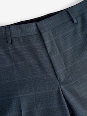 Синий - Slim Fit Signature Zignone Textured Check Suit: Trousers - Изображение 8 из 10