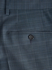 Синий - Slim Fit Signature Zignone Textured Check Suit: Trousers - Изображение 9 из 10