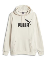 Puma White Essentials Big Logo Hoodie - Image 6 of 7