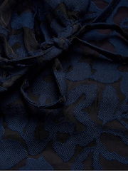 Ted Baker Blue Puff Sleeve Blouse With Tie Detail - Image 6 of 6