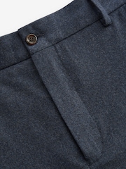 Blue Signature Zignone Italian Wool Flannel Slim Fit Formal Trousers - Image 6 of 8