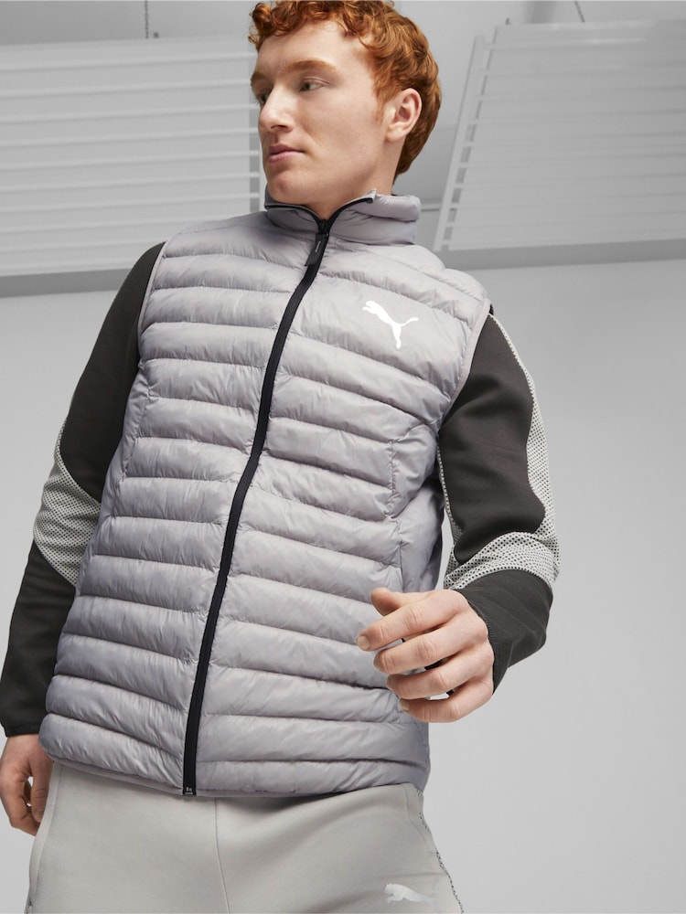 Puma Grey Mens Pack Lite Gilet - Image 1 of 7