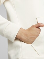Puma White Essentials Logo FL Womens Hoodie - Image 5 of 7