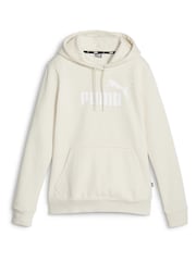 Puma White Essentials Logo FL Womens Hoodie - Image 6 of 7