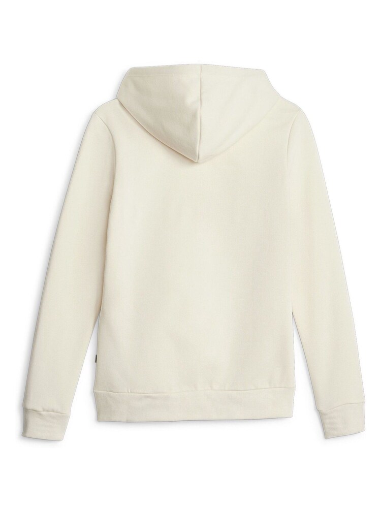 Puma White Essentials Logo FL Womens Hoodie - Image 7 of 7