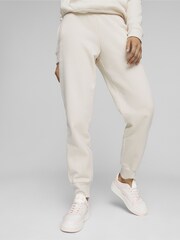 Puma White Essentials Womens Sweat Joggers - Image 1 of 7