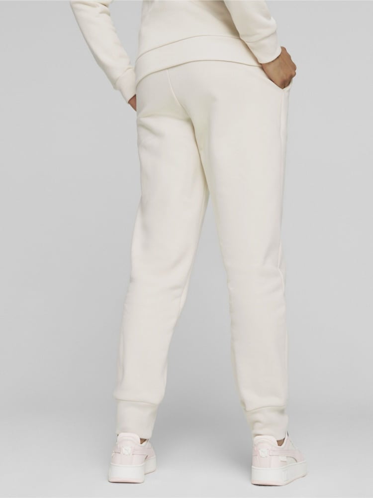 Puma White Essentials Womens Sweat Joggers - Image 2 of 7
