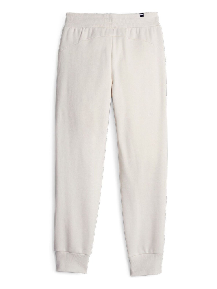 Puma White Essentials Womens Sweat Joggers - Image 7 of 7