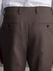 Braun - Signature Tollegno Anzug in schmaler Passform: Hose - Image 4 of 8