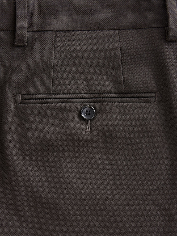 Braun - Signature Tollegno Anzug in schmaler Passform: Hose - Image 7 of 8