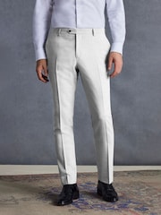 Gris - Coupe ajustée  Signature Tollegno Costume Pantalon - Image 1 de 8