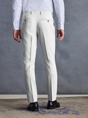 Gris - Coupe ajustée  Signature Tollegno Costume Pantalon - Image 2 de 8