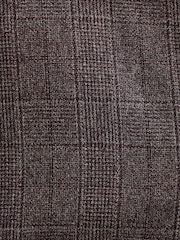 Burgundy Red Slim Fit Signature Marzotto Check Suit: Trousers - Image 8 of 8