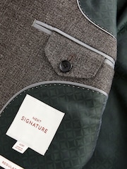 Nøytral - Smal passform  Signature TG Di Fabio Italian Fabric Textured Dress Jakke - Image 8 of 10
